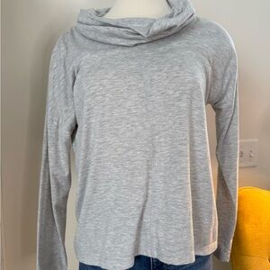 Workshop Republic Clothing Gray Cowl Neck Top